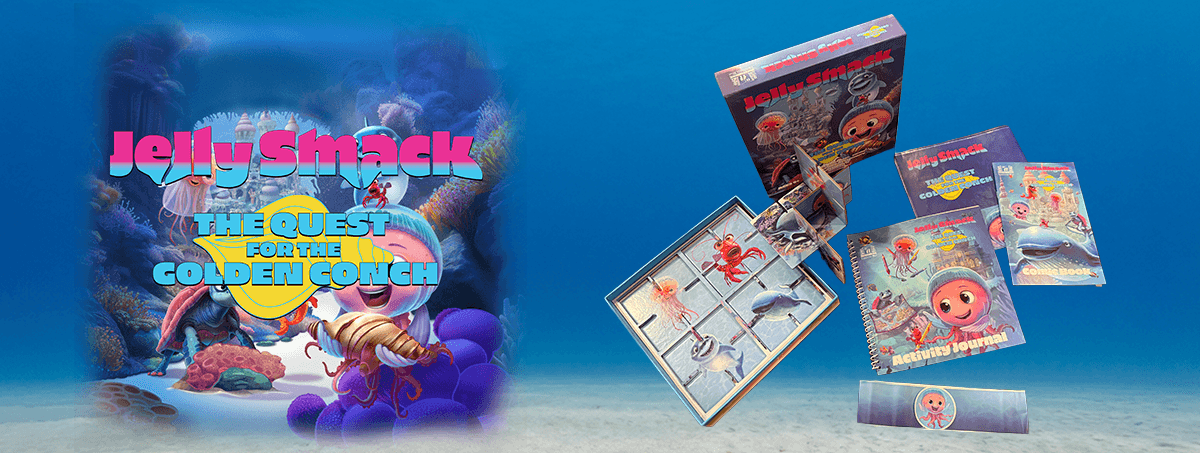 Quendell Box Set — comic book, activity journal, adventure map, 3D puzzle and game box