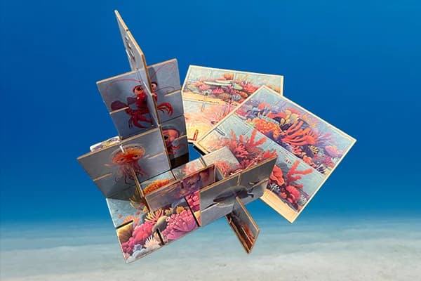 3D wooden puzzle alternate angle